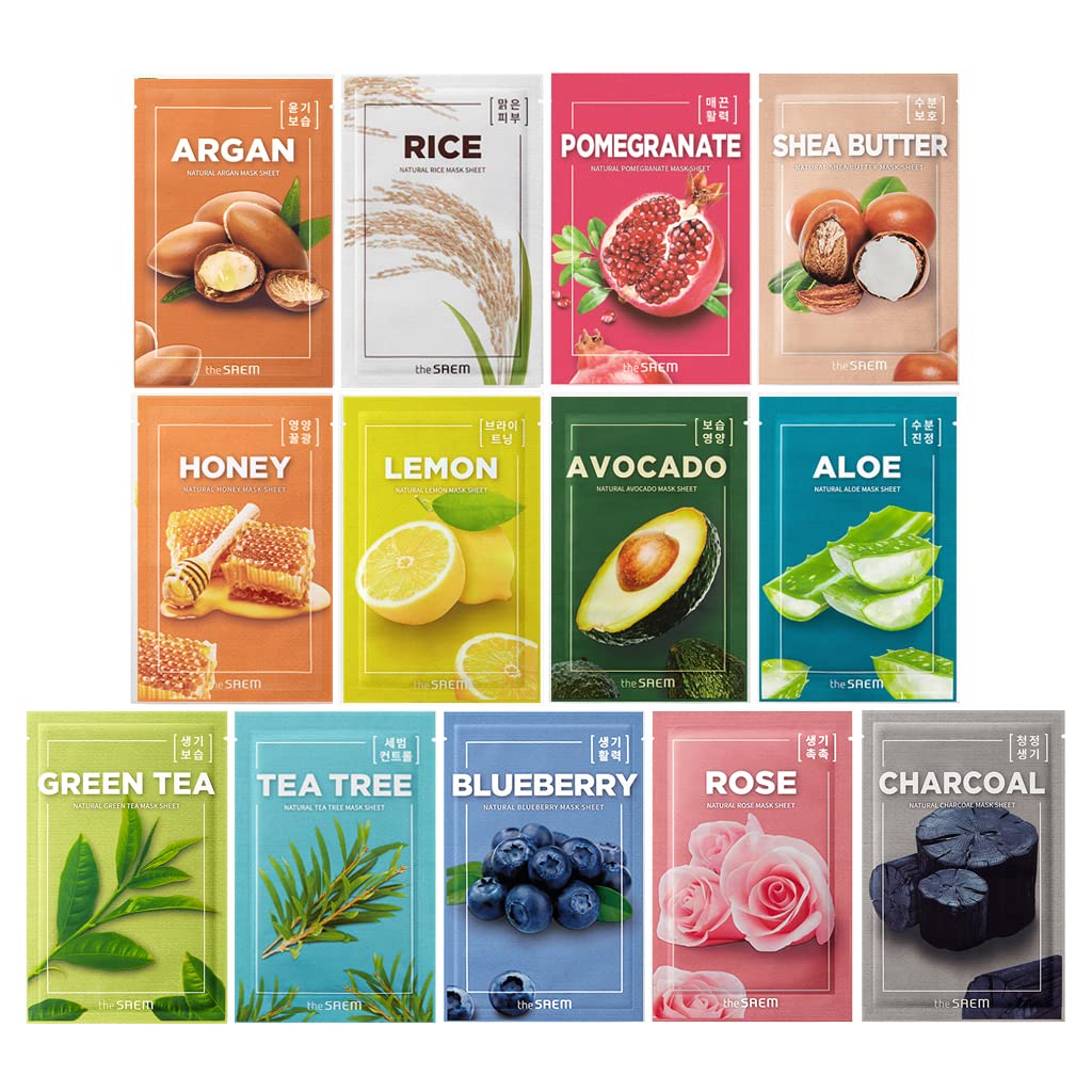 Last Day Promotion - 49% off Korean Skincare Moisturizing and Nourishing Facial Mask Sheet Variety Combo Pack