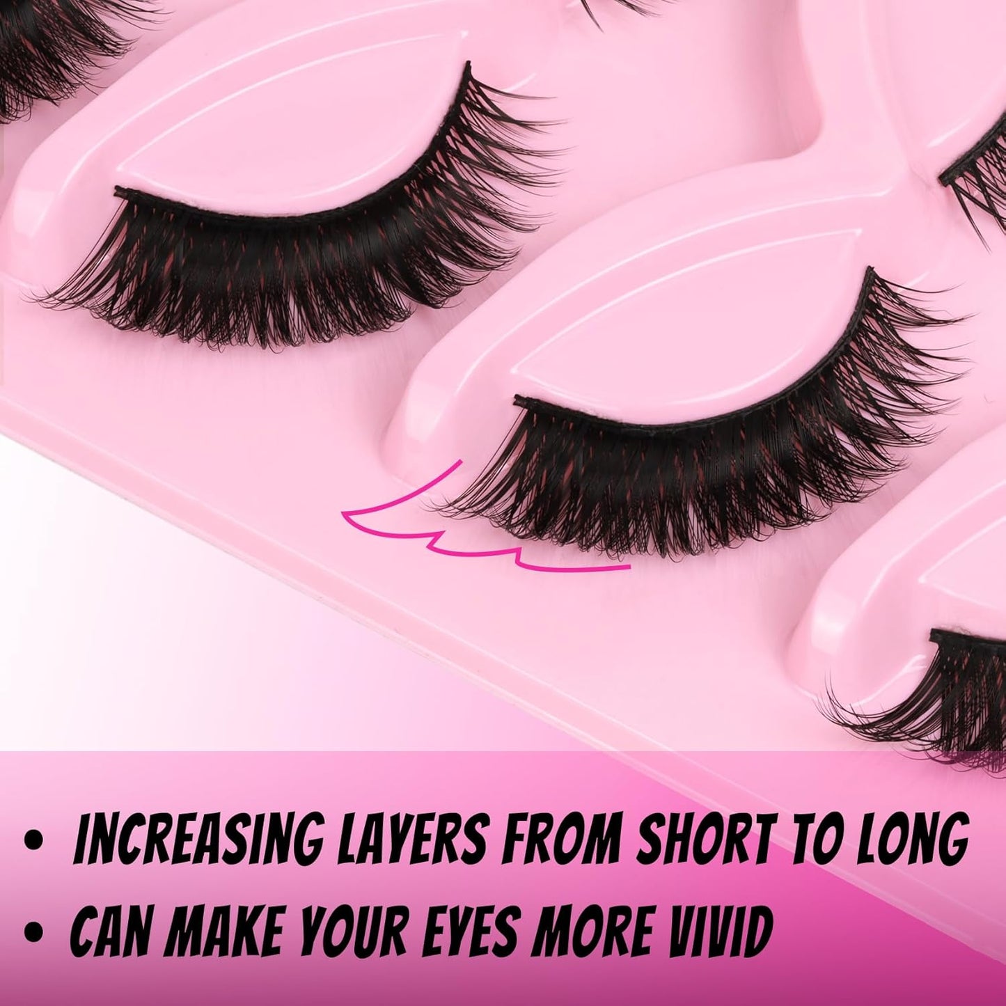 Cat Eye Lashes-🔥Natural Look Fox False Eyelashes Gorgeous Wispy & Lightweight