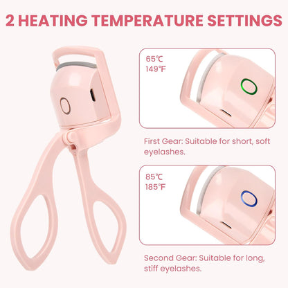 Last 6 Hours Sale💥USB Electric Heated Eyelash Curler for Women